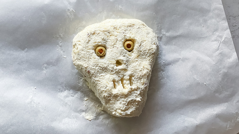cheese on parchment paper 