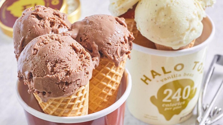 Halo Top cones and pints