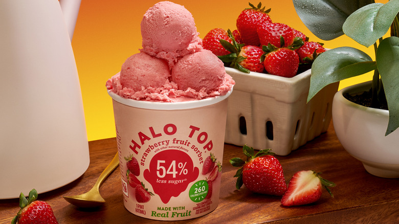 Halo Top Strawberry Sorbet