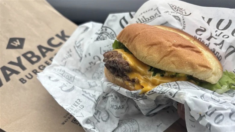 Classic burger from Wayback Burger