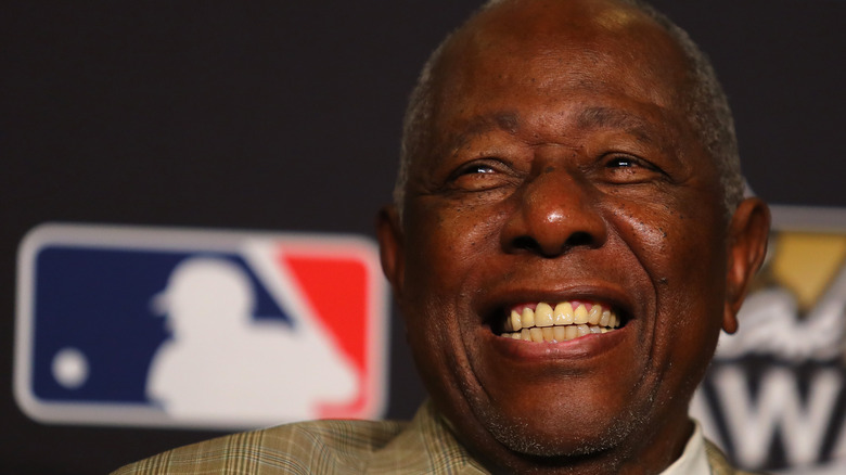 Hank Aaron close up