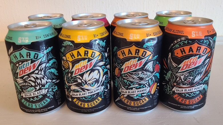 hard mountain dew cans