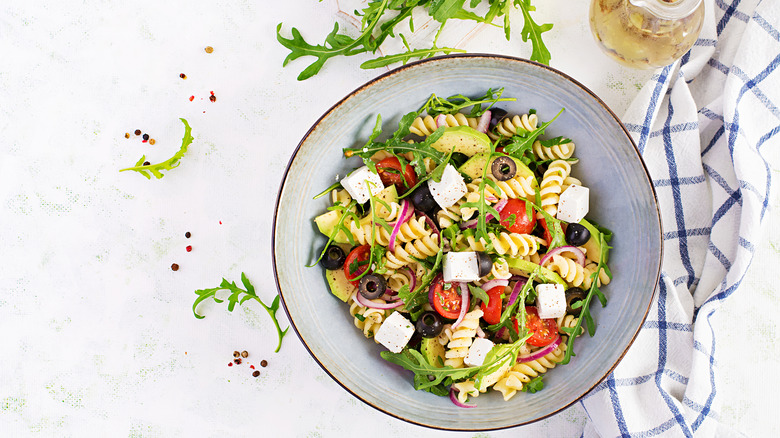 Bowl of pasta salad