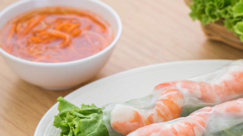 Fresh spring rolls snacks