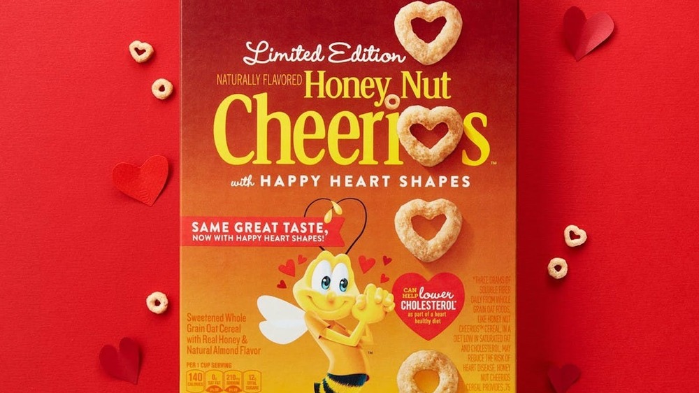 Heart-shaped Cheerios box