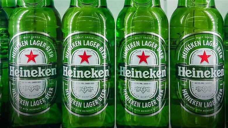 heineken beer bottles