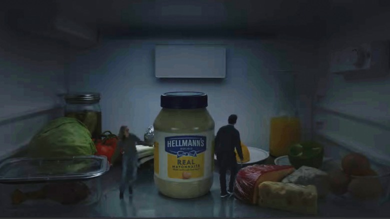 Brie Larson and Jon Hamm in Hellmann's ad
