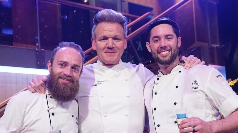 Chefs Johnathan Benvenuti, Gordon Ramsay, and Ryan O'Sullivan