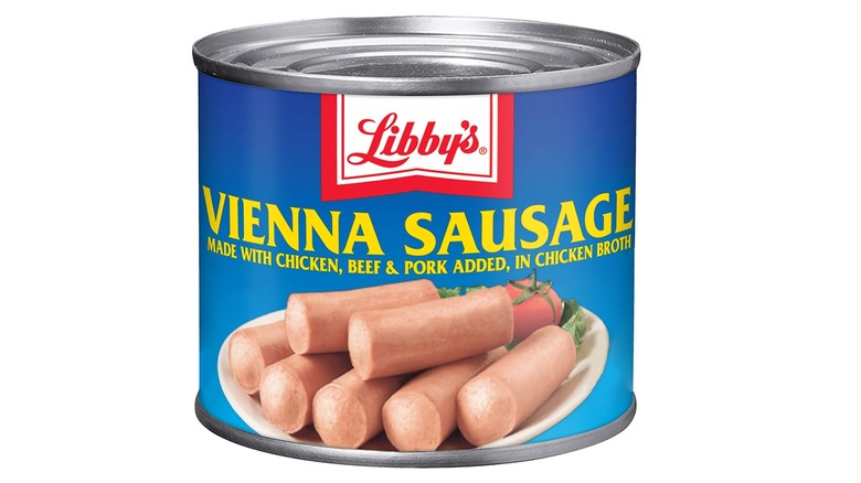 can of vienna sausage