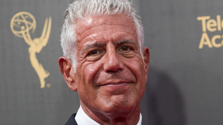 Anthony Bourdain at event