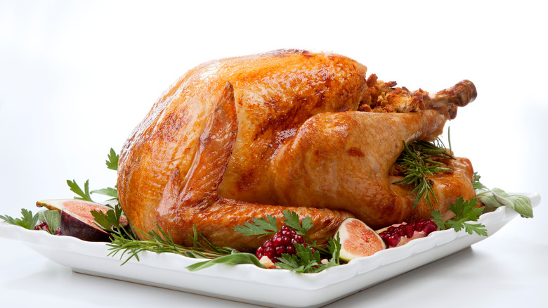 A roast Thanksgiving turkey