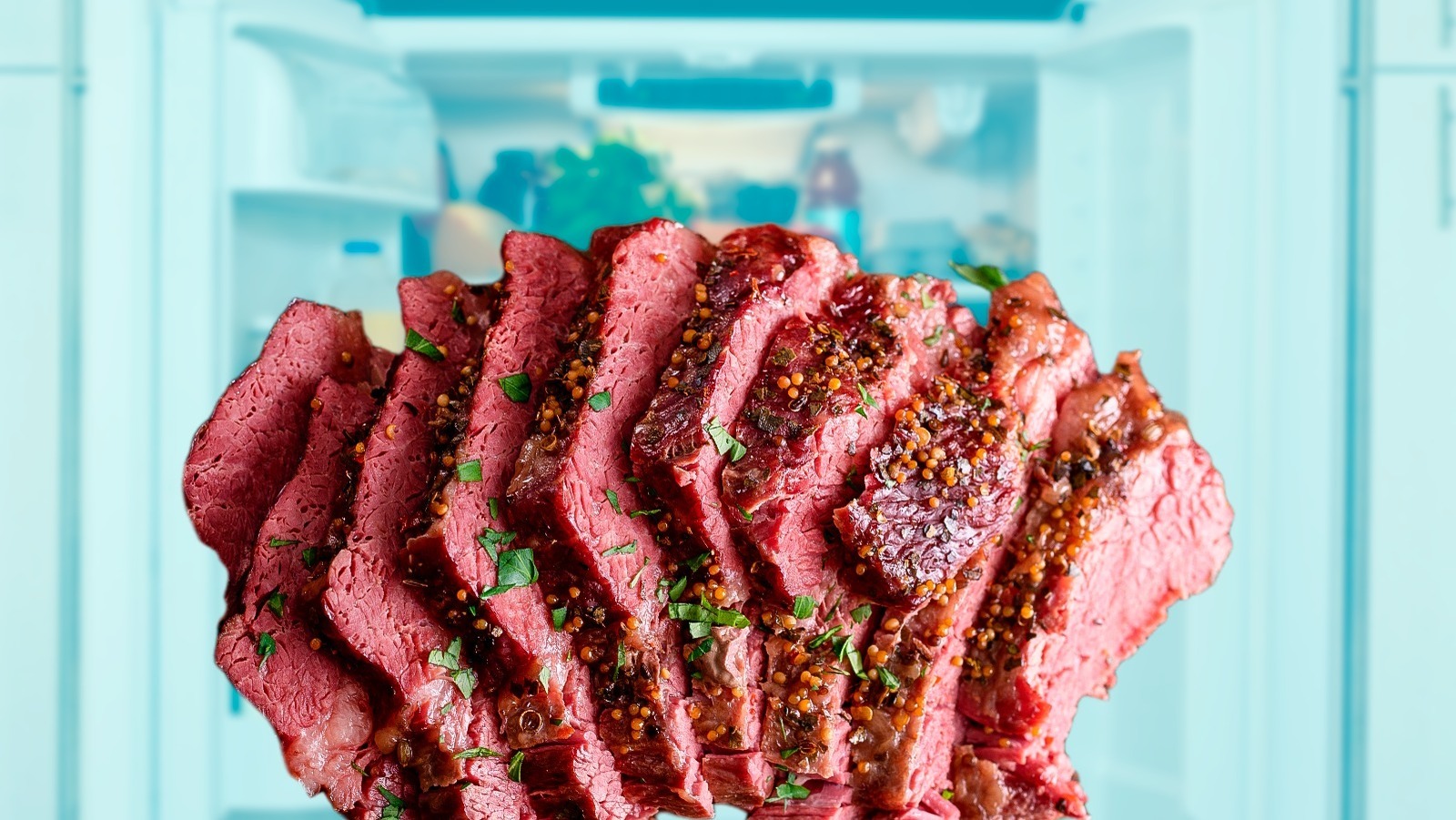 Here's How Long You Can Store Corned Beef In The Fridge