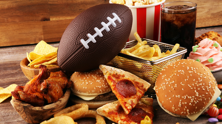 Football and snacks