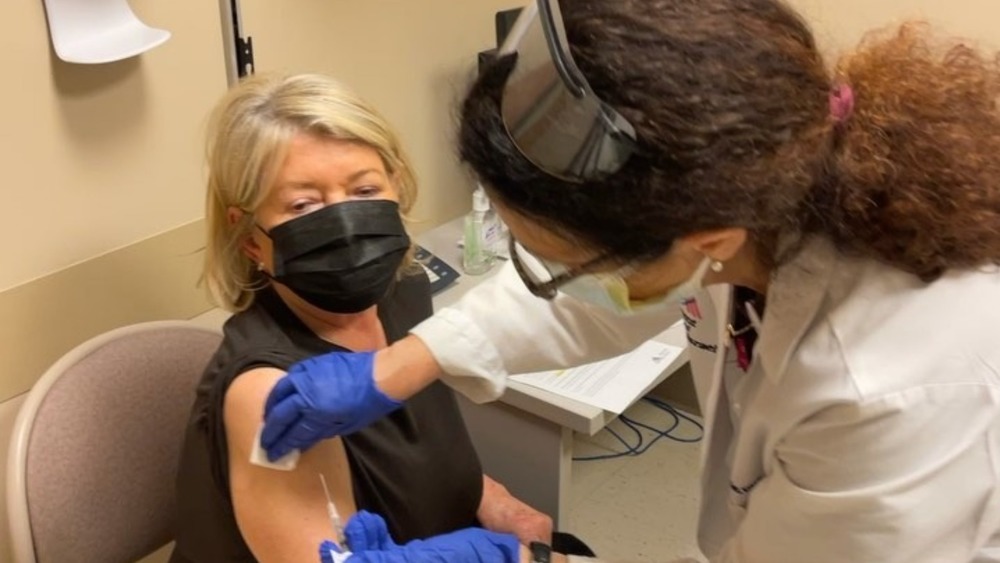 Martha Stewart getting COVID-19 vaccination
