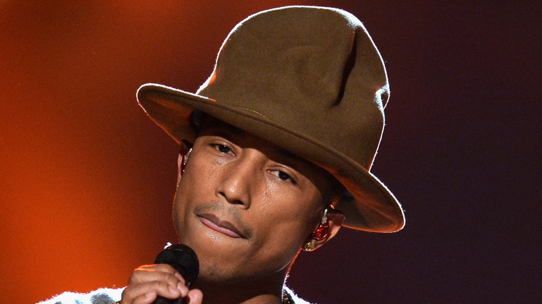 Pharrell Williams wearing hat