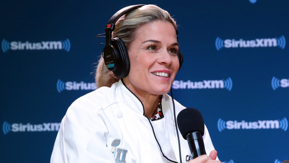 Cat Cora gives an interview