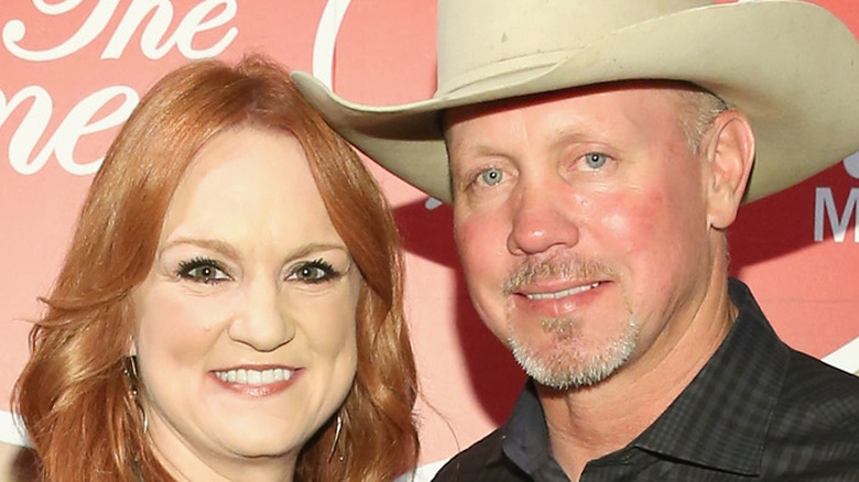 Ree Drummond and Ladd Drummond smiling