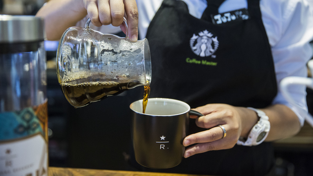 Starbucks dark roast coffee