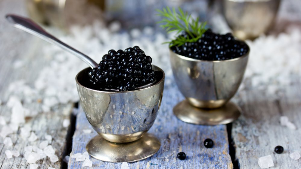 caviar being served