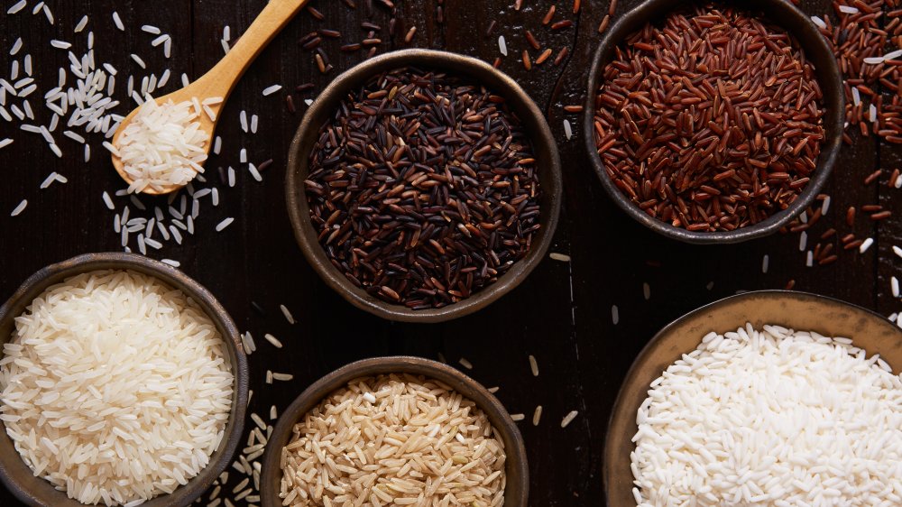 bowls with different kinds of rice