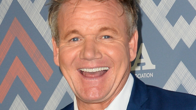 Gordon Ramsay grinning wide