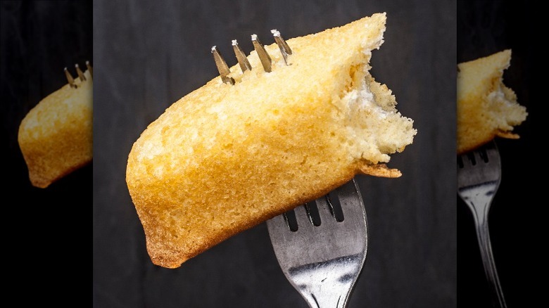 Twinkie on fork