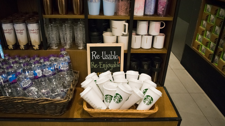 Starbucks reusable cups