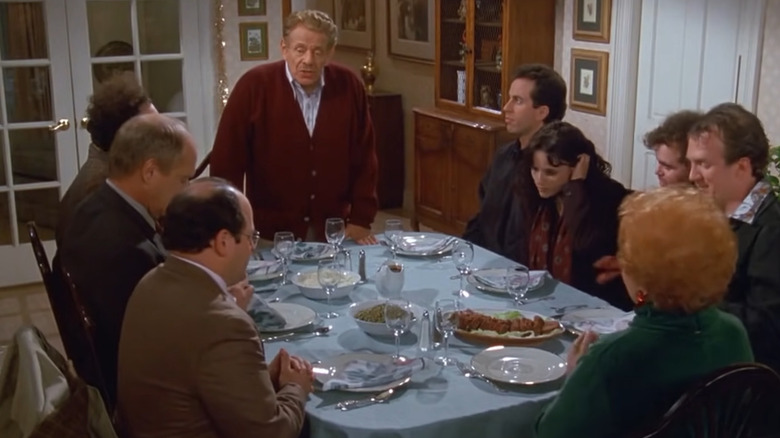 Seinfeld characters discussing Festivus