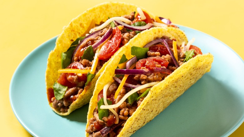 tacos with ground beef