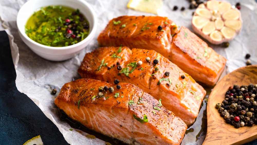 Baked salmon