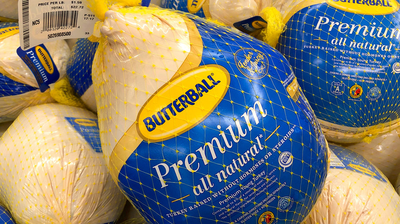 Butterball turkeys at a grocery store