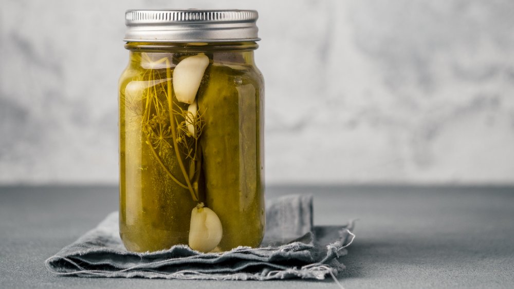 Homemade cucumber pickles