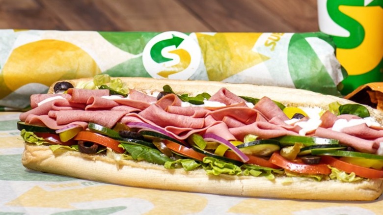 Subway sub sandwich