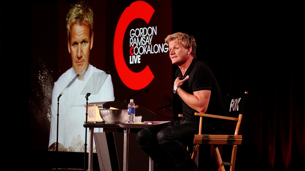 Gordon Ramsay speaking to crowd