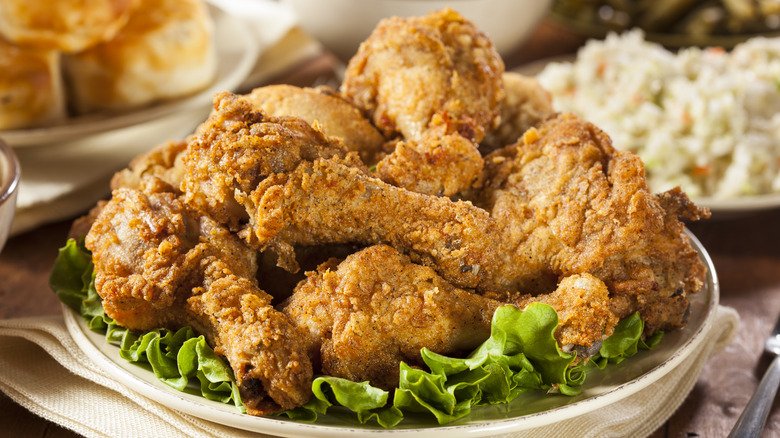 Fried chicken with sides