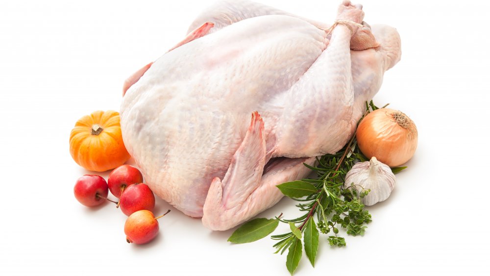 Uncooked turkey
