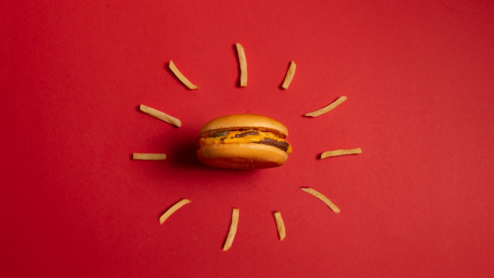 McDonald's burger and fries