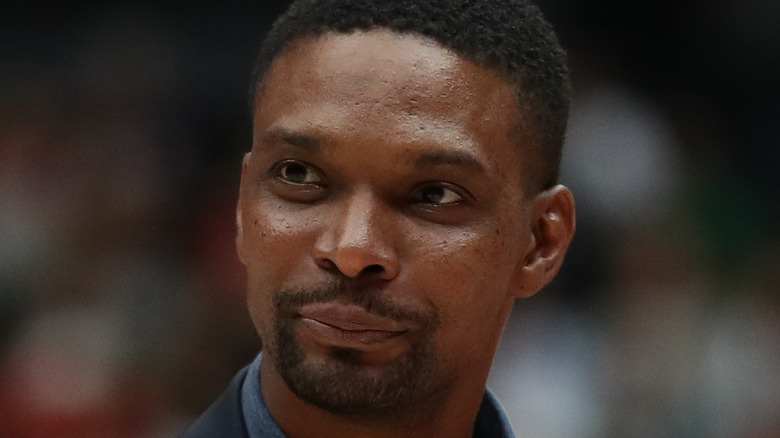 Chris Bosh smiling