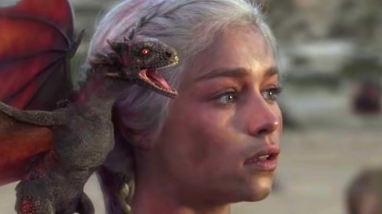 Daenerys Targaryen with dragon