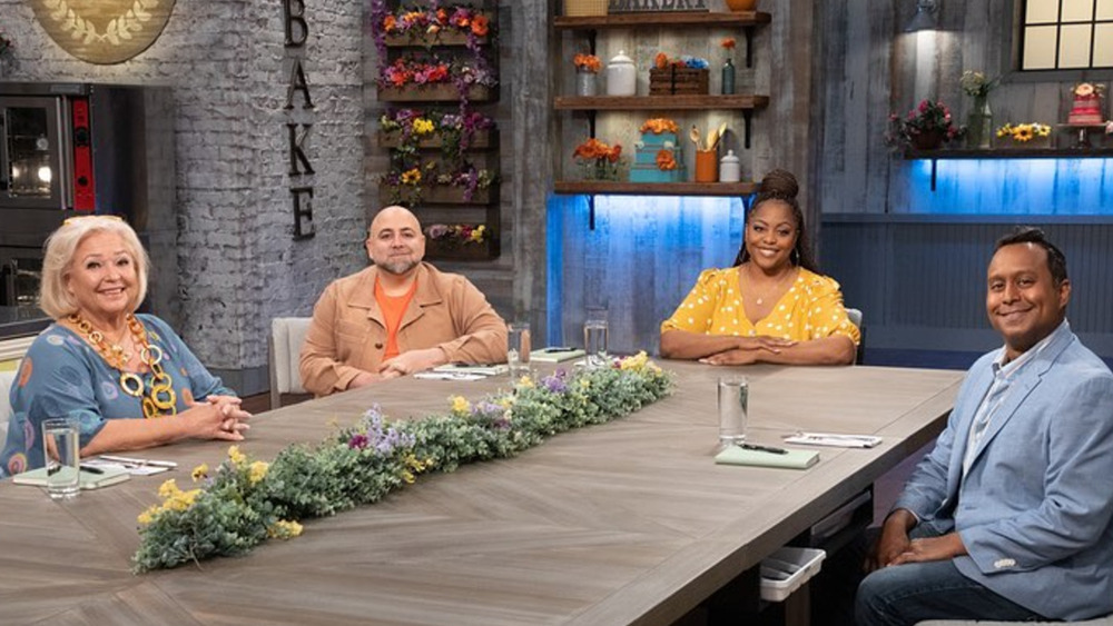 Spring Baking Championship host and judges