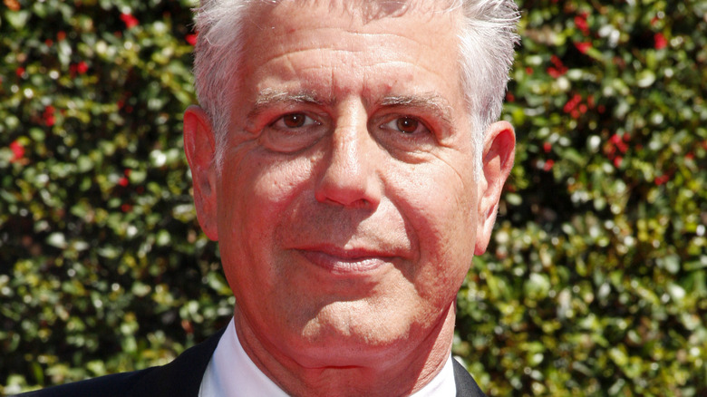 Close up of Anthony Bourdain