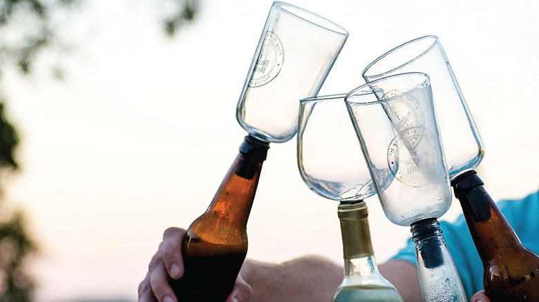 Guzzle Buddy wine glass bottles