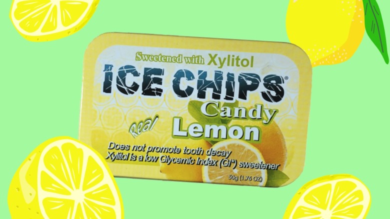 Ice Chips xylitol candy lemon flavor