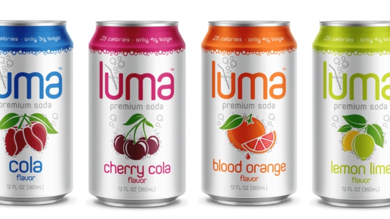 Four Luma Soda cans