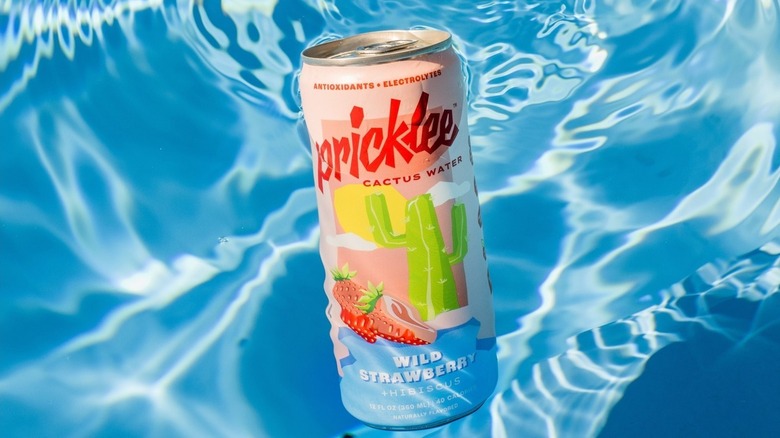 Can of Pricklee wild strawberry hibiscus