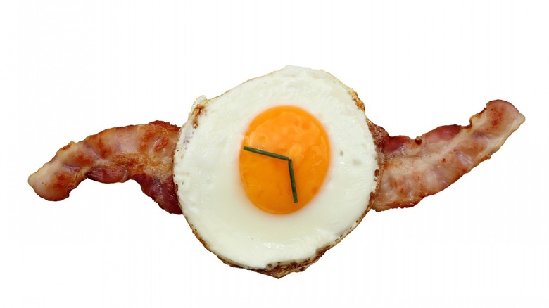 Bacon strip fried egg watch