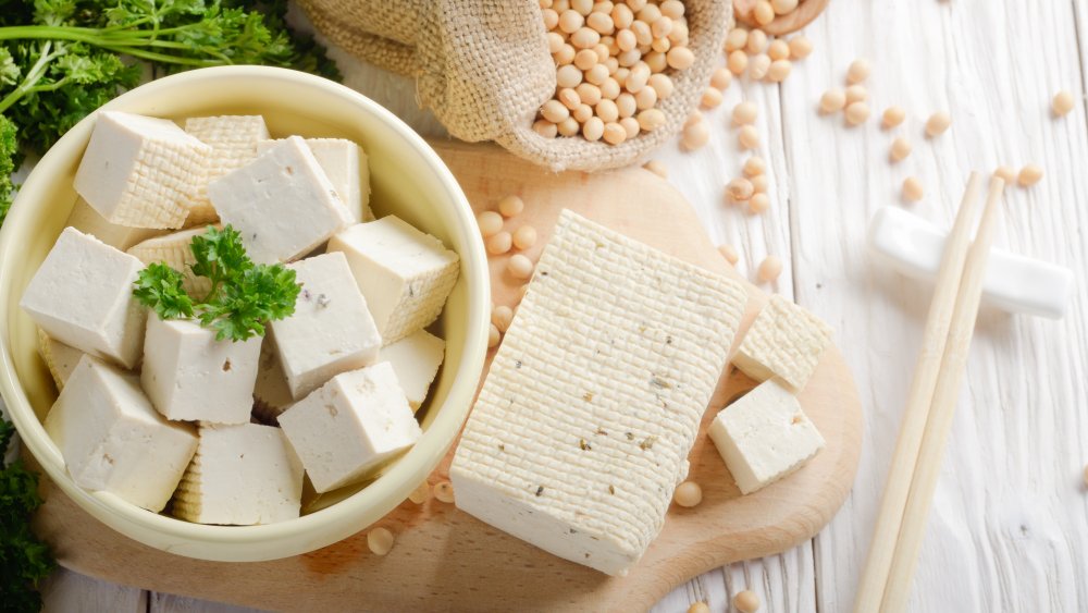 Tofu and soybeans