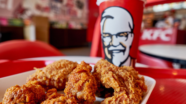 Colonel Sanders on a drink cup