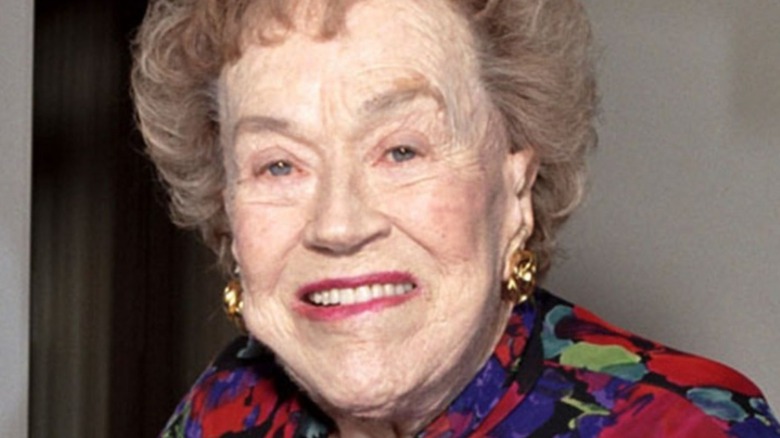 Closeup of smiling Julia Child