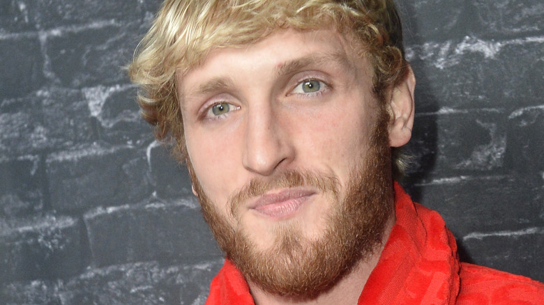 Logan Paul with pursed lips